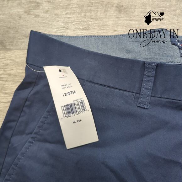 Tommy Hilfiger Tailored Fit Straight Leg Pants Size 34X32 - Picture 2 of 6